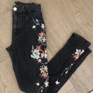 Embroidered Black BDG Jeans